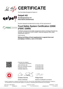 Certificates